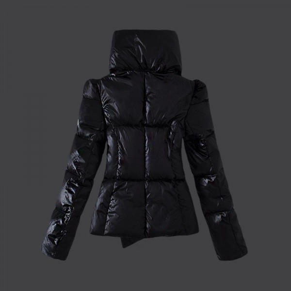 Moncler Donna Giù cappotto Nero Presa M1008